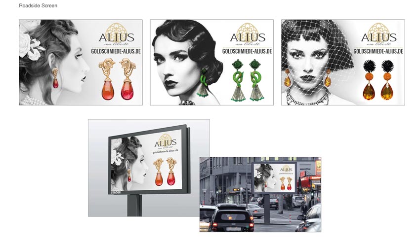 <Relaunch der Firma Alius Goldschmiede von Mink-design, Köln